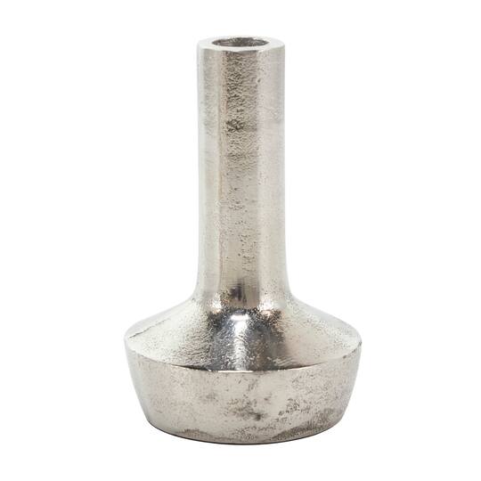 Silver Aluminum Candle Holder with Rounded Base Set